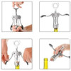 Destapador Sacacorchos De Acero Inoxidable, En Blister Ero 3