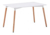 Mesa Blanca Rectangular 80x80cm - 6 Pagos S/rec 1