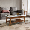 Mesa De Centro Madeira Maciça New Veneza Branco 3