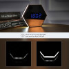 Multi-función Led Espejo Alarma Recargable Con Tiempo/alarma 5