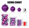 Bolas Para Arbol De Navidad -packx 20u. De 8cm./purpura 5