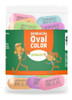 Borracha Escolar Colorida Oval Pote Com 24 Unidades Leo&leo 0