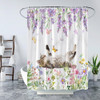 Jjyppy Gato Cortina De Ducha Floral Acuarela De Primavera Pú 2 Jjyppy Gato Cortina De Ducha Floral Acuarela De Primavera Pú 2