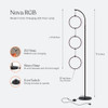 Brightech Nova Modern Color Changing Floor Lamp - Lámpara Le 4