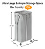 Wowlive Cesta De Lavanderia Con Ruedas De 100 Litros Con Rue 3