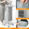 Wowlive Cesta De Lavanderia Con Ruedas De 100 Litros Con Rue 4