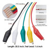 Juego De 10 Cables De Prueba Multicolor Con Pinzas Cocodrilo 3