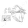 4pcs Blanco Hélice Engranaje Prop Protector Protector Snap P 0