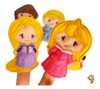 Títeres De Dedo Princesas Disney Set X5 Rapunzel Bordados 1