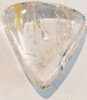 Mineral Cabuchon Cuarzo Cristal De Roca Rutilado Rutilo 18mm 7