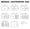 Bandeja Gastronorm Acero 1/3 15 Cm Gn Normalizada Cocina 4