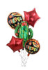 Set Globos Fiesta Tropical Metalizado X 5 Unidades 0