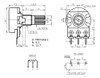 Potenciometro B50k 50000 Ohms 50k Lineal Pack X5 1