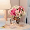Flores Artificiales Decoración Mesa Boda Centro 4 Paquetes 7