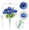 Nubry 2pcs Ramo De Flores De Seda De Peonía Artificial Para 1