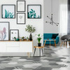 Porcelanato Piso Y Pared De 19.8x22.8 Hexagonal Gris Mate S 3 Porcelanato Piso Y Pared De 19.8x22.8 Hexagonal Gris Mate S 3
