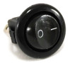 4 Llaves Tecla Interruptor Redonda Negra 16mm 2a 250v 0