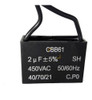 Capacitor 2.0uf Ventilador Aire Acondicionado 450vac 0