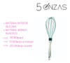 Batidor Manual De Silicona Turquesa 5onzas 1