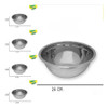 Kit  Bowl Recipiente Ensaladera Mezclador Acero Inoxidable 1