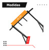 Kit Barra Fixa 65cm Pegada Neutra + Paralela + Kit Parafusos 1