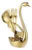 Soporte Decorativo Para Base De Cisne Con 10 Cucharas De Ca. 1