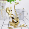 Soporte Decorativo Para Base De Cisne Con 10 Cucharas De Ca. 5