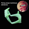Dientes De Vampiro Dracula Fluo Fosforescente Brilla 2
