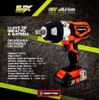 Llave De Impacto Inalambrica Bateria 18v Dowen Pagio Flexone 2