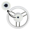 Volante Savoretti Branco 350mm Barco Lancha 3