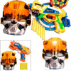 Lançador Arma Nerf De Dardos Com Máscara Robô Com Luz De Led 1