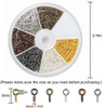 Pasadores Ojo De Tornillo Para Joyeria (600 Pack, 6 Colores) 1