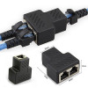 1 A 2 Lan Ethernet Red Rj45 Divisor Extensor Plug Adaptador 0