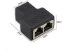 1 A 2 Lan Ethernet Red Rj45 Divisor Extensor Plug Adaptador 4