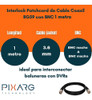 Patchcord Cable Coaxil Rg59 Con Bnc Chicote 1 Mt Balunera 1