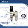 Filtro Regulador Lubricador C/manómetro Frl 1/4 Compresor 1
