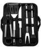 Set Para Parrillero De 5 Piezas En Acero Inoxidable +estuche 2 Set Para Parrillero De 5 Piezas En Acero Inoxidable +estuche 2