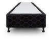 Cama Box Simples Castor Solteiro Poli Preto 96x203x27cm 1