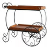 Carrinho De Cha Ferro E Madeira Rustico Para Bebidas Decora 3 Carrinho De Cha Ferro E Madeira Rustico Para Bebidas Decora 3