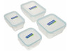 Glasslock 8piece Rectangle Y Square Assorted Oven Safe Conta 4