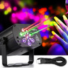 Mini Raio Laser Led Rgb E Uv Usb Canhão De Luz Strobo Balada 3
