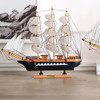 Navio Preto Veleiro Mini Barcos Pequeno Presente Decoração 0