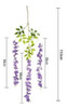 Paquete De 8 Flores Artificiales Colgantes Morado 1