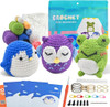 Kit De Crochet Diy Para Principiantes, 3pcs, Pingüino, Rana, 0