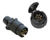 Ficha Conector Trailer Acoplado Plastico 7 Vias Macho Hembra 0