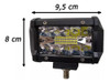 Faro Led 60w Proyector Cuadrado Universal Gran Alcance 5