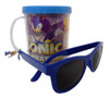 Sonic Azul Copo Oculos Escuro Com Alça Personalizada Sonic 3