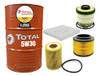 Cambio Aceite 5w30 8l + Kit Filtros Ford Ranger 2.2 Tdci 0