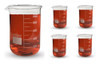 Becker Bequer Vidro Forma Baixa Graduado 1000ml Caixa C/ 5un 0