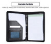 Zip A5 Pu Note Note Pad Carpeta Papel Titular De Archivos Do 4
